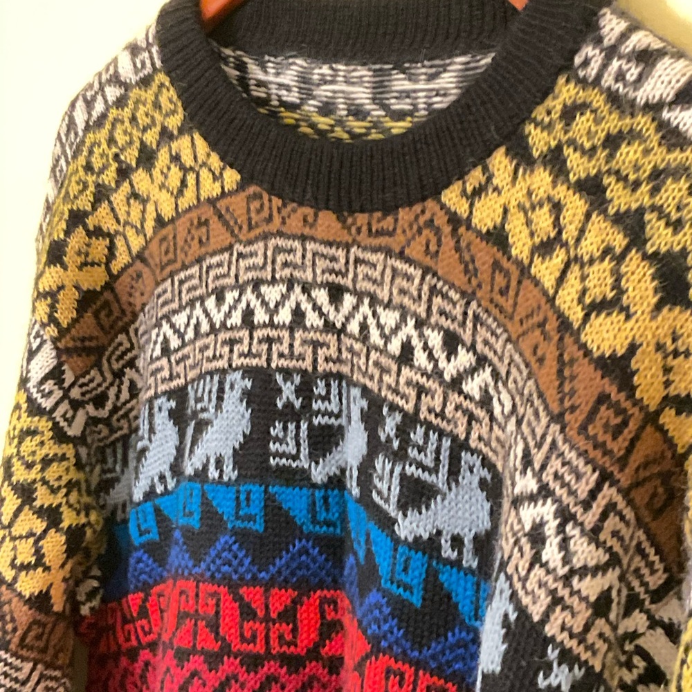 Vintage Wool Sweater, Sz S - Picture 3 of 4